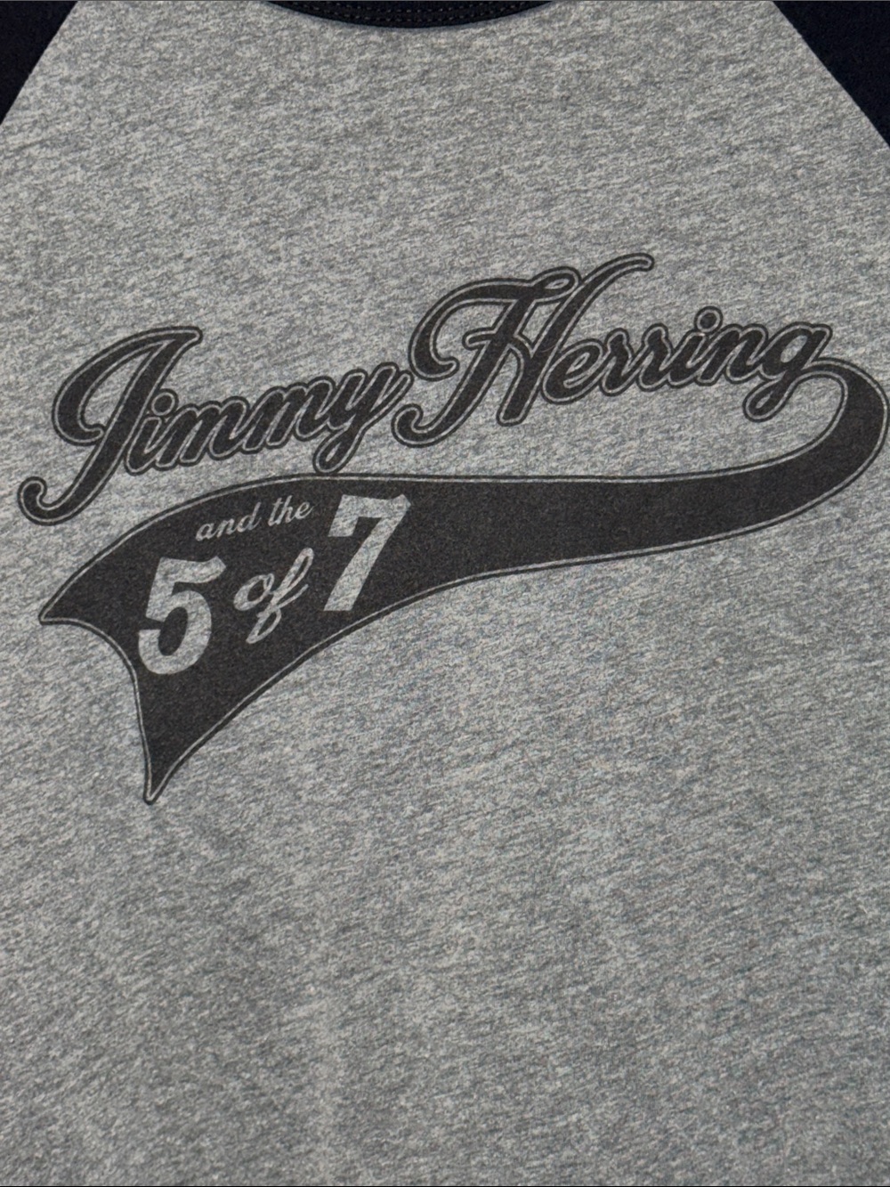Jimmy Herring and the 5 of 7 baseball tee nearly new XL
